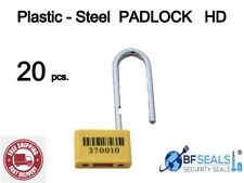 ECO-Plastic One-Time-Use Heavy Duty Padlock HD Security Seal, 20 pcs.