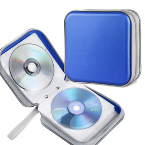 DVD Case Portable Zipper CD Holder Storage Disc Wallet Bag for Car Home Travel
