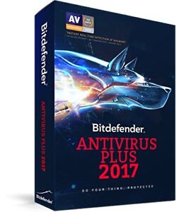 Bitdefender Antivirus Plus 2017  1 Year PC (3-Users) [DVD-ROM], new in box