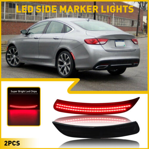 Red Rear RH+LH Side Marker Light For 2015 2016 2017 Chrysler 200 Car Accessories (For: 2015 Chrysler 200 Limited 2.4L)