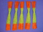 5 Silicone Skirts Chart/Orange Tip #5-206 Fish Lure Spinnerbait Buzz  jig tackle