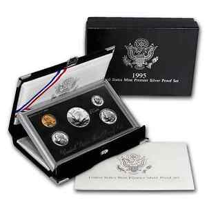1995 U.S. Mint Premier Silver Proof Set w/ OGP/ COA  ~~ PRISTINE CONDITION ~~