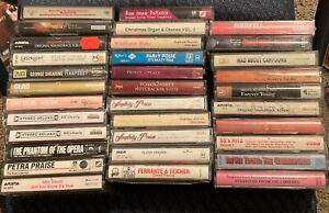Lot of 33 Used Vintage 70s, 80s, and 90s Cassette Tapes! Soundtracks ++