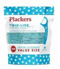 Plackers Twin-Line Dental Floss Picks Cool Mint 300 Count Pack