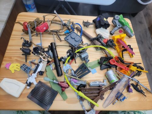 Random Lot Of 70s 80s 90s Toys Weapons Accessories Parts Pieces Guns  1
