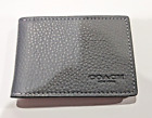 Coach Men's Gunmetal/Industrial Grey Compact Billfold Wallet (Small) CM167 - NWT