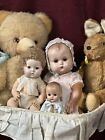 Lot Of 3 Vintage Baby Dolls With Sleepy Eyes For Project/Repair