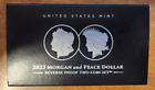 Morgan and Peace Silver Dollar 2023  Reverse Proof Two Coin Set with COA