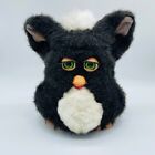 2005 FURBY 59294 Charcoal Black & White Green Eyes Partially Working READ DESC