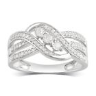 1/4 Cttw Diamond Sterling Silver Statement Ring - Round Cut Diamond for Women