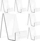 6 Pack Acrylic Book Stand, Clear Easel Stand for Display, Book Display Holder, D