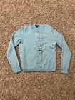 Ann Taylor Size Small 100% Cashmere Cardigan - Light Blue