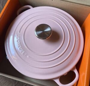 Le Creuset Chiffon Pink Cocotte Ronde 24cm 9inch Cooking Tool 4.2L New w/ box