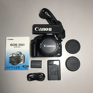 Canon EOS 350D 8.0MP DSLR Camera 18-55mm IS Lens + Charger, Battery, User Guide