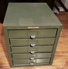 Vintage KENNEDY 5 Drawer Metal Parts Tool Organizer Storage Cabinet Box Nice!