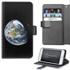 Planet Earth Phone Case;PU Leather Wallet Flip Case;Cover For Samsung;Apple