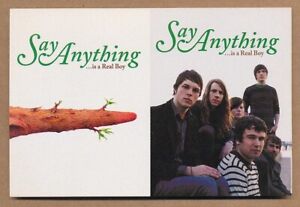 Say Anything ...is a Real Boy RARE promotional sticker sheet '06