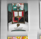 2007 EXQUISITE RONNIE BROWN GOLD QUAD GAME WORN PATCH JERSEY #D /25 DOLPHINS