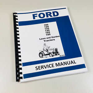 Ford Lgt 100 120 125 145 165 195 Lawn Garden Tractor Service Repair Manual Mower