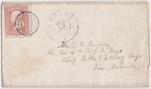 1864 CIVIL WAR Marion OH Cover to Lt Col Joseph Boyd - ESCAPED FROM LIBBY PRISON