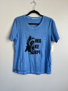 NWT! Elemente Clemente Size L • Blue Wake Up T-shirt Top