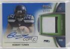 2012 Bowman Sterling Relic Blue Refractor /99 Robert Turbin Rookie Auto RC