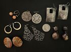 Lot of 7 Pairs Of Mixed Pierced Earrings Various Types/Sizes Great Mix (2)