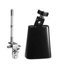 Latin Percussion City Cowbell with Mount LP20NY-KSilverBlack