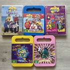 5 x THE WIGGLES DVDS ORGINAL CAST WIGGLE TIME, WIGGLY WORLD, WIGGLE BAY + MORE