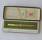 Vintage Cross 12 Kt Gold-Filled Ballpoint Pen ~ Original Box ~ 6602 ~ READ