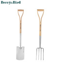 Berry&Bird 2 Pcs Gardening Digging Tools Long Handle Shovel Fork For Planting US
