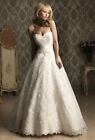 Size 4 Allure Bridals 8850 ILG/IS Wedding Dress Lace NWT Strapless or Strapped