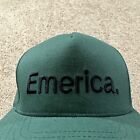 Vintage Emerica Hat Cap Adult Adjustable Green  Snapback Spellout Skating Mens