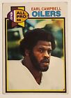 Earl Campbell 1979 🏈 Topps Football 🏈  🏈🏈 AFC All Pro Card 🏈 # 390 🏈