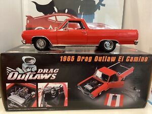 1:18 ACME 1965 EL CAMINO DRAG OUTLAW RED ON BLACK MA# 1558