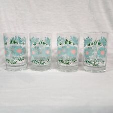 Set of 4 TAYLOR SMITH & TAYLOR Ever Yours Boutonniere 4 oz Juice Glasses