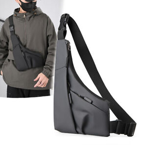 Anti Theft Mens Sling Backpack Shoulder Bag Outdoor Travel Chest Crossbody Bag