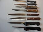 {8} peice of Vintage Kitchen Knives Lot Of 8, wood & plastic handles