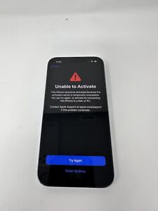 Apple iPhone 13 Pro 128GB (T-Mobile Locked) unable to activate - see description