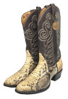 Vtg Tony Lama Snake Skin Western Cowboy Boots Mens Sz 11 B Gold Label USA 1986