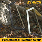21-Inch Foldable Wood Saw Outdoor Multifunctional Bucksaw with Storage Pouch