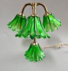 Vintage Green Lucite Tulip Lilly Lamp 1930s 3 Light Tokyo Japan