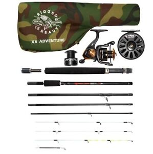 Rigged and Ready X5 Rod 2 Reels & Case. 5 Rod Options-1 Fishing Set