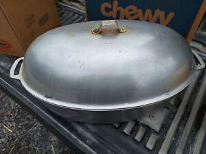 Vintage Household Institute Cast Aluminum Dutch Oven Roaster With Lid 18 3/4