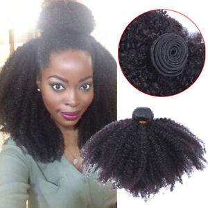 Mongolian Virgin Curly Wefts 100% Afro Kinky Curly Human Hair Extensions Weaves