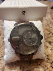 Diesel Men's DZ7258 Brown Leather Strap Grey Dial Chronograph Watch