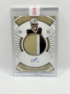 2022 National Treasures Chris Olave Rookie 3CLR Patch On Card Auto /49 RC RPA SP