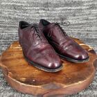 Florsheim Oxford Burgundy Leather Wingtip Brogue Lace Up Shoes Size 9.5