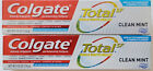 LOT OF 2: Colgate Total Clean Mint Paste Toothpaste 4.8 oz