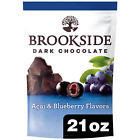 BROOKSIDE Dark Chocolate, Acai and Blueberry Flavored Snacking Chocolate Bag, 21